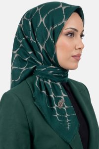 Yasemin Desenli Flamlı Dimi Eşarp 6535-22