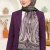 Ebruli Organik Pamuk Soft Şal 6045-5