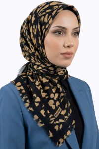 Desenlı Flamlı Eşarp 6518-27
