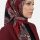 Yasemin Desenli Flamlı Dimi Eşarp 6538-9