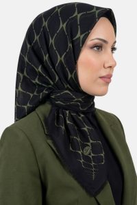 Yasemin Desenli Flamlı Dimi Eşarp 6535-20