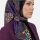 Yasemin Desenli Flamlı Dimi Eşarp 6538-8