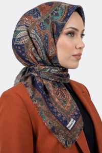 Desenli Flamlı Eşarp 6514-9