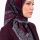 Yasemin Desenli Flamlı Dimi Eşarp 6532-29