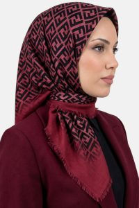 Desenli Flamlı Dimi Eşarp 6539-5