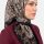 Yasemin Desenli Flamlı Dimi Eşarp 6534-12