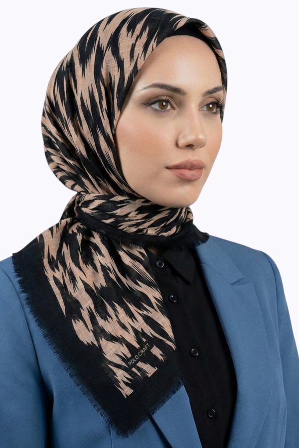 Desenlı Flamlı Eşarp 6518-18