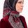 Yasemin Desenli Flamlı Dimi Eşarp 6532-6