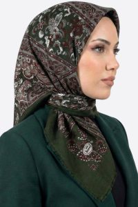 Desenli Flamlı Eşarp 6524-22