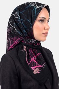 Yasemin Desenli Flamlı Dimi Eşarp 6533-21