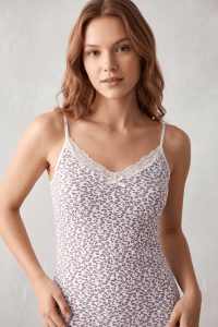Kota 6134 Baskılı İp Askılı Bayan Atlet 8619-3