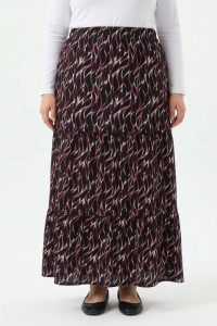 Desenli Penye Etek 2035-6