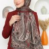 Ebruli Organik Pamuk Soft Şal 6045-10