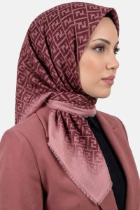 Desenli Flamlı Dimi Eşarp 6539-14