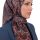 Yasemin Desenli Flamlı Dimi Eşarp 6537-3