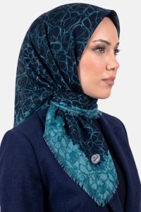 Yasemin Desenli Flamlı Dimi Eşarp 6534-20