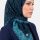 Yasemin Desenli Flamlı Dimi Eşarp 6534-20