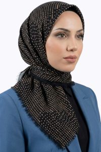 Desenlı Flamlı Eşarp 6518-24