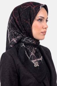 Yasemin Desenli Flamlı Dimi Eşarp 6533-19