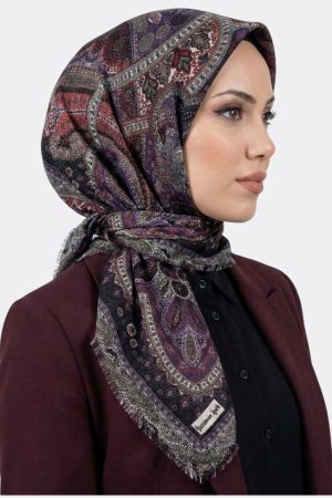 e36530d5f0b546e5801604911a43c0f3.jpg Desenli Flamlı Eşarp 6514-10