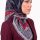 Yasemin Desenli Flamlı Dimi Eşarp 6532-4