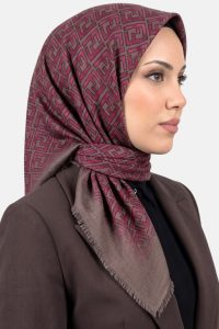 Desenli Flamlı Dimi Eşarp 6539-2