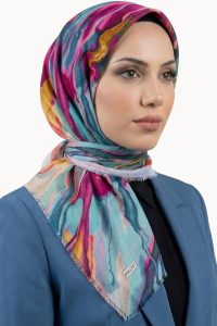 Desenlı Flamlı Eşarp 6516-9