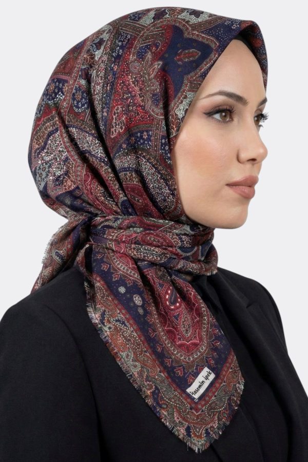 f432b0e656cc487e8ae75cf96f55e877.jpg Desenli Flamlı Eşarp 6514-20