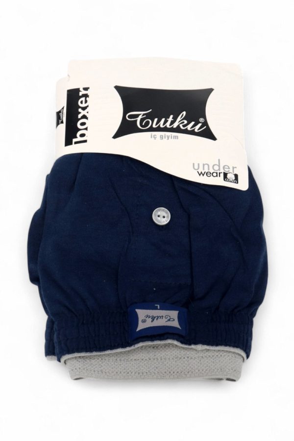 Tutku 117 Erkek Düz Penye Boxer 8705-9