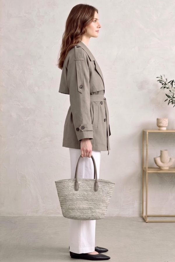 017206a3bd4149709eb41ec90550bc0b.jpg Astarlı Oversize Kısa Trençkot 20125-2