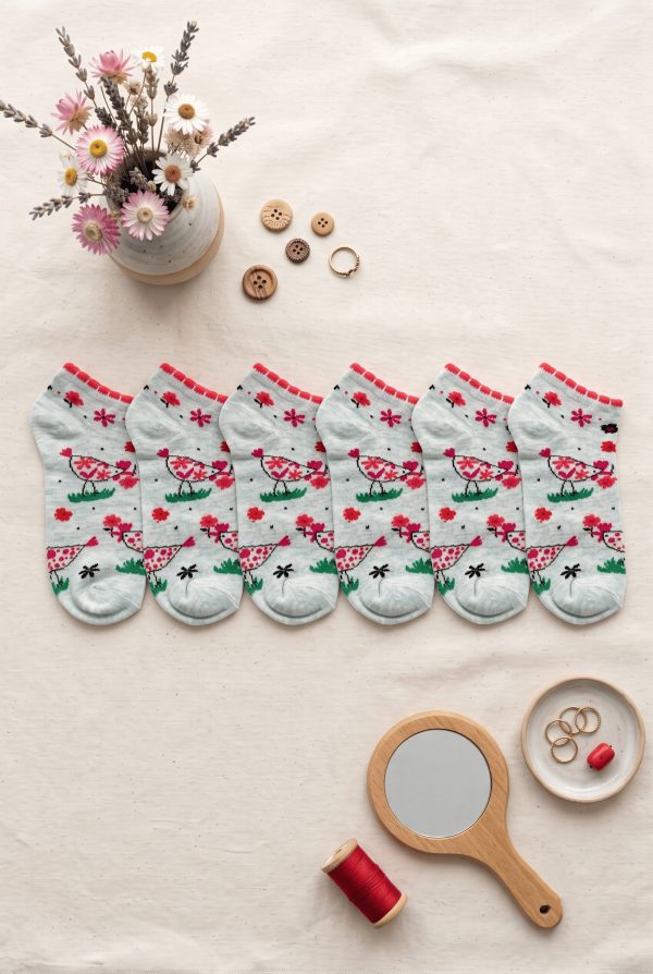 1b1eeeff68c84c1299bf558492d099f8.jpg Vakre Socks Bayan Patik Çorap (36-40) 9004-2