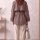 Astarlı Oversize Kısa Trençkot 20125-3