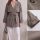 Astarlı Oversize Kısa Trençkot 20125-2