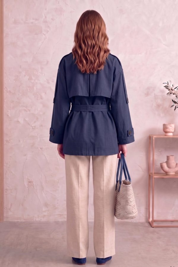 36703a6ff9cb43b5bebfc36bf2a82866.jpg Astarlı Oversize Kısa Trençkot 20125-4