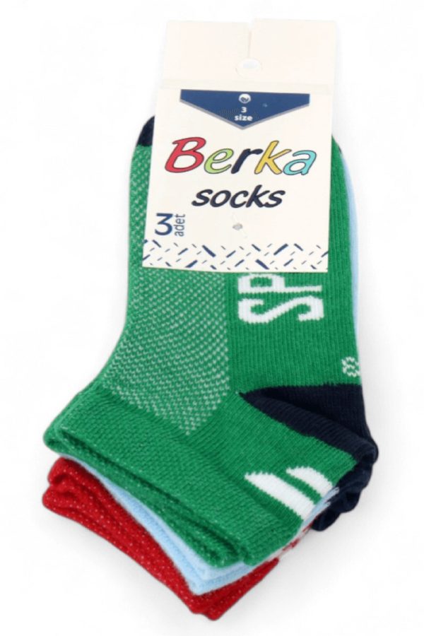 49dc6089c58a408cadf424478f54b7e3.jpg Erkek 3 Lü Patik Çocuk Çorap (3-4 Yaş) 9410-6