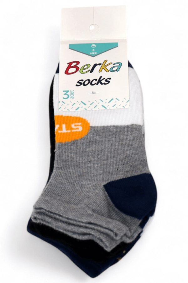 4ad02f7093e9405e98fba4b195df0dc6.jpg Erkek 3 Lü Patik Çocuk Çorap (5-6 Yaş) 9409-12