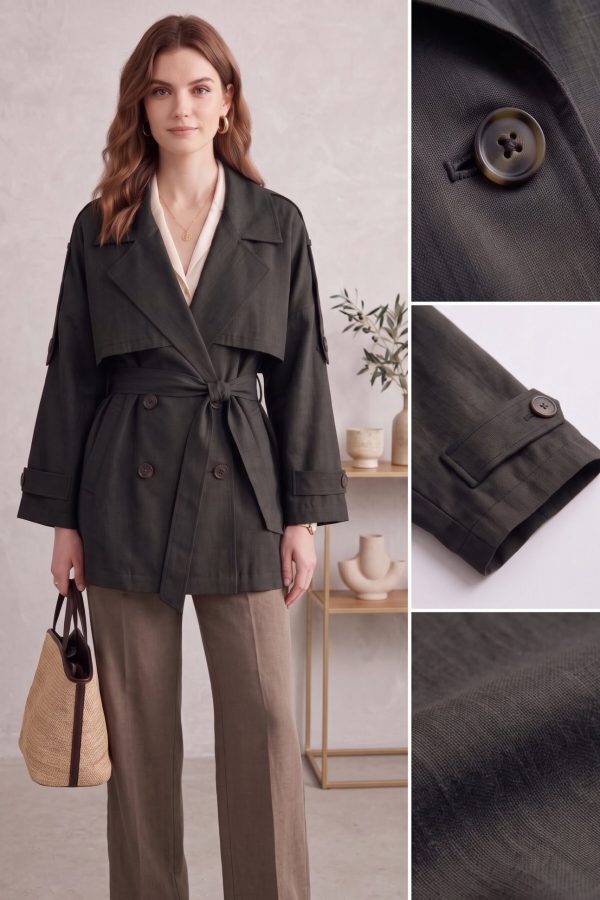 4bf2473cdb364c2a88546024031201f0.jpg Astarlı Oversize Kısa Trençkot 20125-1