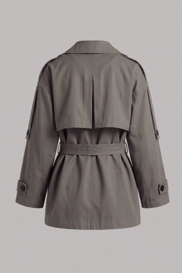 4f8f37bb84444bb9a806a76ec8628950.jpg Astarlı Oversize Kısa Trençkot 20125-2