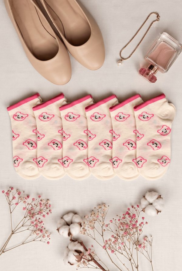 5f3c9f80e2f945eba605230b02febbfd.jpg Vakre Socks Bayan Patik Çorap (36-40) 9002-2