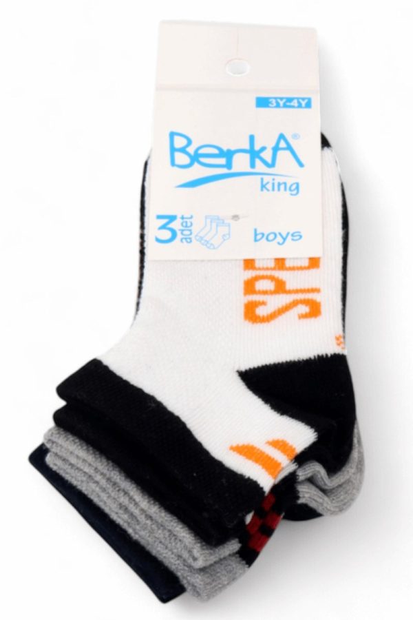 64171a4221874b639ae2ec78e85287ae.jpg Erkek 3 Lü Patik Çocuk Çorap (3-4 Yaş) 9410-9