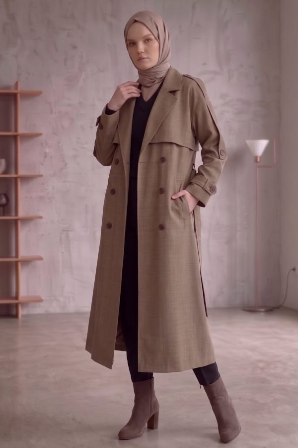 69868702e39a44bd915c92a4cc3b4e09.jpg Astarlı Oversize Uzun Trençkot 20124-3