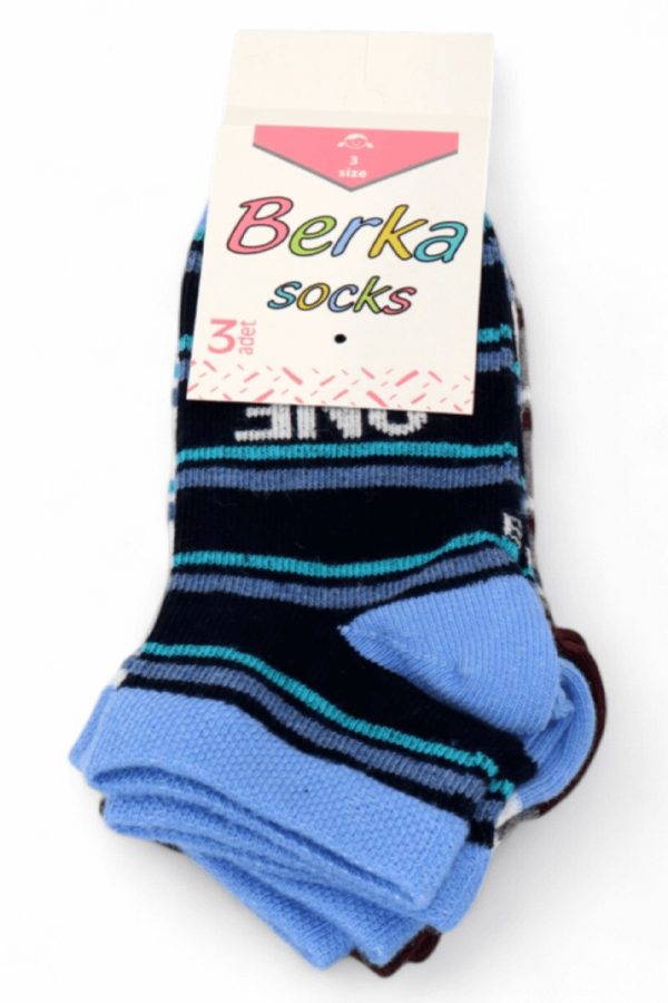 7036105b5fa84385bfbfba57a25f6228.jpg Erkek 3 Lü Patik Çocuk Çorap (3-4 Yaş) 9410-3