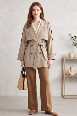 843bf012d524457eb0f706003492384f.jpg Astarlı Oversize Kısa Trençkot 20125-7