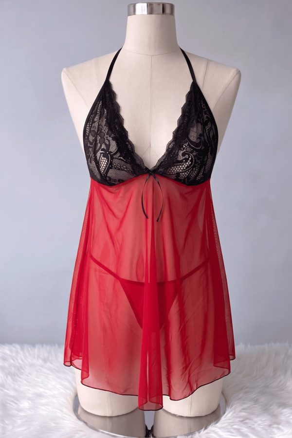 Lily Bianca 5002 Battal Fantezi Gecelik 4018-3