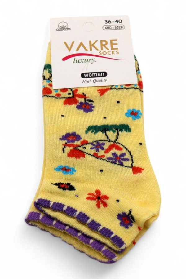 9bd4c108eade48b09530795d3b4c401d.jpg Vakre Socks Bayan Patik Çorap (36-40) 9004-1