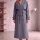 Astarlı Oversize Uzun Trençkot 20124-7
