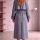Astarlı Oversize Uzun Trençkot 20124-7