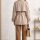 Astarlı Oversize Kısa Trençkot 20125-7