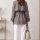 Astarlı Oversize Kısa Trençkot 20125-2