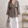 Astarlı Oversize Kısa Trençkot 20125-2